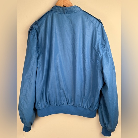Vtg Members Only Jacket Mens 44 Steel Blue Classic Bomber 80s/90s Retro Grandpa - Picture 2 of 16